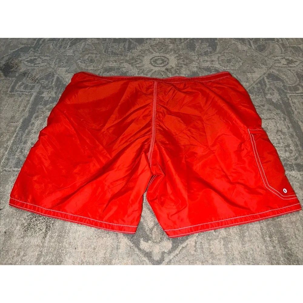 NWOT GAP‎ CLASSIC Tangerine Red Nylon Board Shorts Surf Swim Sz X-Large XL Mens